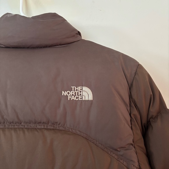 vintage 2000s north face chocolate brown oversize puffer jacket with pockets🤎 - Picture 7 of 8
